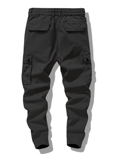 Midweight New High Quality Lightweight Men's 100% Cotton Canvas Cargo <b>Pants</b> Mid Loose Fit <b>Straight</b> <b>Leg</b> Multi-Pocket Casual - Product Image 2