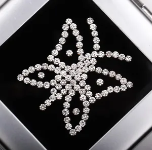 Diamants ronds brillants de 3,3 mm, cultivés en laboratoire, CVD HPHT, couleur DEF, clarté VVS, 0,135 ct chacun, 7 pierres, fabricant direct - Product Image 1