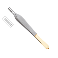 Pince à tissus Adson Brown 12 cm droite, dents 7x7, mâchoires en carbure de tungstène, instruments chirurgicaux pour la chirurgie plastique