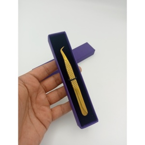 Custom Logo Customized Brand Stainless Steel Eyelash Tweezers Precision <b>Tool</b> From Pakistan Model 179 - Product Image 1