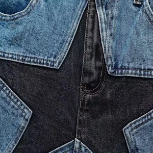 Nuevos pantalones cortos de mezclilla elásticos de moda para hombre, estilo casual, en azul y negro, de tela de lona, estilo urbano. - Product Image 2