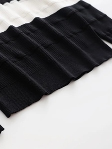 Pull tricoté personnalisé pour homme, col rond, color block, rayures, décontracté, streetwear, automne-hiver, vente en gros, OEM, Top 20 - Product Image 5