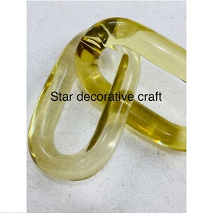 Resin Link Chain Modern <b>Design</b> Colorful Resin Art Decorative Chain Links Customizable Logo Resin Link Chain - Product Image 3