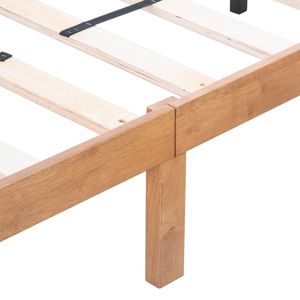 Cama King Size con Plataforma de Madera Sólida y Soporte de Listones de Madera Resistente, Fácil de Armar, No Requiere Base de Muelles - Product Image 6