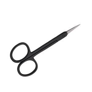 Ciseaux à manucure en acier inoxydable, lame tranchante, manche en plastique, coupe-cuticules, outils de beauté, trou rond, style simple, usage adulte - Product Image 6