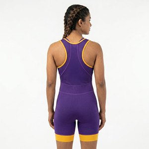 Lightweight Training Wrestling Suit <b>Women</b> Compression Wrestling <b>Singlet</b> Custom Design <b>Women's</b> O-Neck Wrestling Jersey - Product Image 2