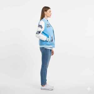 Veste universitaire personnalisée unisexe la plus vendue, style baseball, avec logo brodé, qualité supérieure, mode urbaine, fabricant d'usine - Product Image 6