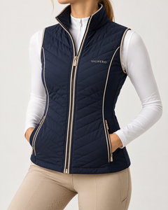 Chaleco Acolchado para Mujer para Protección en Clima Frío, Chaleco de Equitación para Comodidad al Aire Libre, Spandex y Nailon - Product Image 3