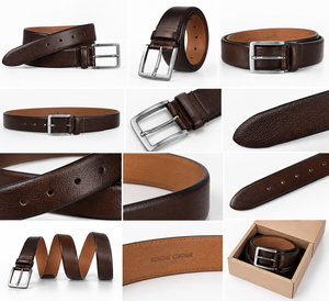 Ceinture en cuir véritable de qualité supérieure pour homme, ceinture de taille classique et élégante de Divine International - Product Image 6