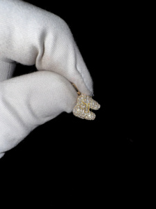 จากร้านขายเพชรแท้สีทองแท้10K ที่ปลูกในห้องทดลองดีไซน์ไม่เหมือนใครหรูหราของขวัญที่ทำจากทันตแพทย์สร้อยคอแบบมินิมอลสวยงาม - Product Image 5