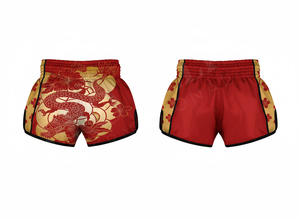 Shorts de Muay Thai personnalisés en gros avec étiquette privée, design sur mesure, matière satinée, pour entraînement de kickboxing et de boxe - Product Image 2