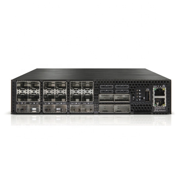 Half-Width 10G 25G Data Center Switch SN2010 18 Port 25GbE SFP28 with 4 Port 100G QSFP28 Layer 3 Managed Network Switch