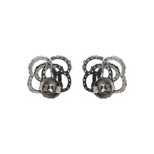 Wholesale Handmade 925 Solid Sterling <b>Silver</b> <b>Stud</b> <b>Earrings</b> Blue Sapphire Gemstone Gold Plating Floral Parties Anniversaries - Product Image 3