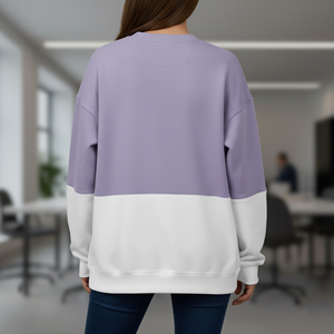Sweat-shirt pour femme de haute qualité en coton 100 %, coupe ample, épaules tombantes, logo personnalisé imprimé, streetwear, prix bas, vente en gros - Product Image 3