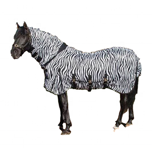 Diseño personalizado Horse Summer Fly Rug Cómodo y transpirable con carcasa de lana impermeable y relleno de algodón Excelente para uso en invierno - Product Image 1