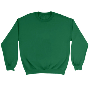 เสื้อสเวตเชิ้ตคอกลมสีเขียวสำหรับผู้ชาย เสื้อสวมหัวลำลองสีพื้น แขนยาว ไม่มีซับใน - Product Image 1