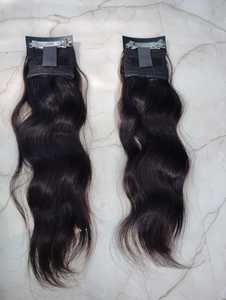 Extensiones de Cabello Remy Indio con Clip para Cola de Caballo, 50g, Doble Trama a Máquina, Cabello Virgen de Una Sola Capa - Product Image 3