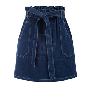 Jupes en jean 100% coton de haute qualité au design élégant, coupe confortable, décontractées, écologiques, séchage rapide, look tendance pour femmes au quotidien - Product Image 3