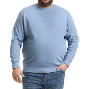 Suéter de Punto Transpirable a Cuadros para Hombre, Talla Grande, con Cuello Redondo, Diseño ODM - Product Image 1