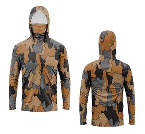 Sudadera con Capucha Personalizada para Hombre, de Secado Rápido, Protección Solar UPF 50, Transpirable, Antibacteriana, Resistente al Viento, de Spandex/Poliéster, para Pesca - Product Image 4