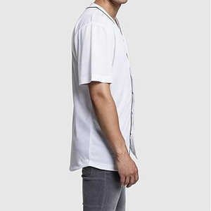 New High Quality 100% Polyester Baseball Jersey Quick Dry Breathable Anti-Bacterial V-neck Half Sleeve Comfortable for Men - Product Image 5