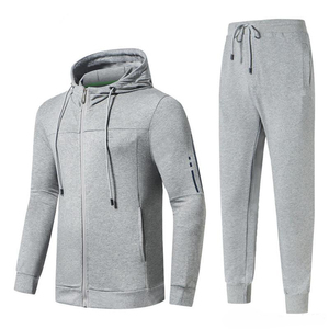 High Quality Plus Size Unisex Tracksuit Set Custom Logo Slim Fit Zip Gym Wear <b>Jogging</b> <b>Suit</b> - Product Image 4