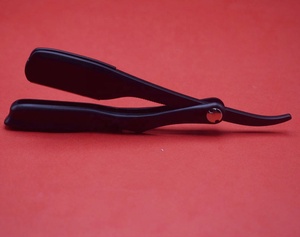 มีดโกนหนวด Tegra Surgical แบบญี่ปุ่น สำหรับผู้ชาย ใบมีดสแตนเลสครึ่งใบ สีดำ สำหรับโกนหนวดอย่างมืออาชีพ ปลอดภัย สะอาด - Product Image 5