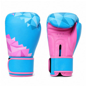 Guantes de Boxeo Profesionales con Logotipo Personalizado, Cómodos, de 16oz, para Entrenamiento de Combate, de Cuero, con Absorción de Humedad, con Cordones, Veekend Bazar - Product Image 1