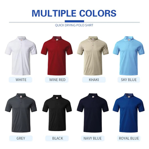 เสื้อโปโลผู้ชายแขนสั้นผ้าฝ้ายอ๊อกซ์ฟอร์ดสีพื้นระบายอากาศได้ดีสไตล์ลำลองสีขาวสีดำ - Product Image 3