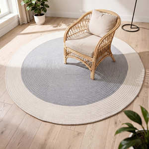 Colour Block Round Cotton Rope Area Carpet <b>for</b> <b>Nursery</b> Playroom & Kids Room - Product Image 5