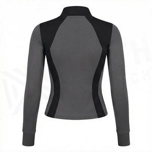 เสื้อแจ็คเก็ตโยคะแบบซิปเต็มตัวสำหรับผู้หญิง ยี่ห้อ North Approach สีสันตัดกัน ผลิตจากผ้าสแปนเด็กซ์และโพลีเอสเตอร์ ระบายอากาศได้ดี คอตั้ง แขนยาว เหมาะสำหรับเล่นกีฬา - Product Image 2