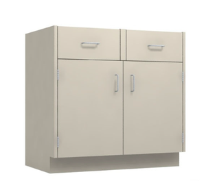 ตู้ครัวสำเร็จรูป B33 สีขาวสไตล์เชคเกอร์ บานคู่ แบบโมดูลาร์ - Product Image 1