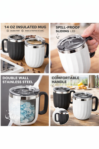 Personalized Steel <b>Mug</b>-Promotional Office Product with Printing for Thanksgiving & Halloween - Product Image 2