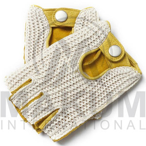 Gants de conduite unisexes en cuir de haute qualité professionnels à doigts entiers avec logo personnalisé pour voiture et moto - Product Image 3