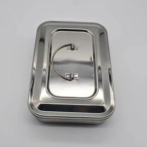 Caja de Esterilización Manual con Tapa Cuadrada y Orificios para Instrumentos Quirúrgicos y Dentales, Uso Hospitalario, Tamaño Personalizado por Blush Surgical - Product Image 3