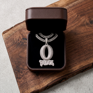 Collar con colgante de letras de hip hop personalizadas con diseño de burbuja, microincrustaciones de moissanita en plata de ley 925, venta al por mayor - Product Image 3