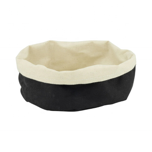 Nouvelle saison pain panier noir coton brodé lavable écologique en gros livraison directe organisateur rustique cuisine décor - Product Image 1