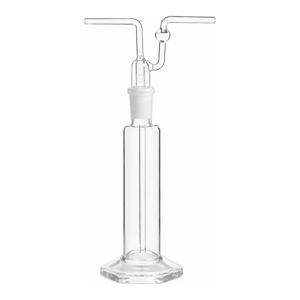 For PYREX Borosilicate <b>Glass</b> Tall Form Gas Washing <b>Bottle</b> <b>with</b> Standard Taper <b>Stopper</b> for Laboratory Sampling - Product Image 2