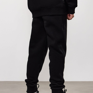 Conjunto de chándal de punto con cremallera y cuello alto para niños, nuevo modelo de otoño e invierno, pantalones de forro polar cepillado, conjunto informal al por mayor - Product Image 4