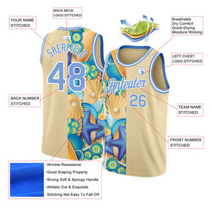 Camiseta de Baloncesto Personalizada con Estampado de Oso, Unisex, Verano, Transpirable, Malla, Diseño Sublimado, Cuello Redondo, Sin Mangas, para Adultos - Product Image 5