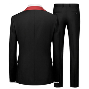 Traje de Hombre para Boda, Precio de Fábrica al por Mayor, Traje de Alta Calidad con Pantalón y Chaqueta de Corte Regular y Un Solo Pecho - Product Image 2