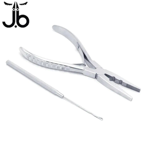 Pinzas de Acero Inoxidable para Extensiones de Cabello, Herramienta de Sujeción de Anillos Micro, Precio al por Mayor, Modelo BEST ELECTRO SURGICAL - Product Image 4