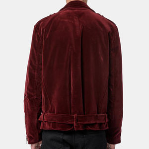 Chaqueta Bomber Acolchada de Terciopelo para Hombre, Cuello Alto, Tela de Gamuza Suave, Ropa de Calle de Lujo, Cierre de Cremallera, Abrigo Cálido de Invierno, Diseño Personalizado - Product Image 2