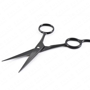 Ciseaux de barbier professionnels en acier inoxydable noir de qualité supérieure pour la coupe de cheveux en salon et usage beauté - Product Image 2