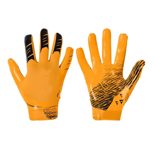 Gants de football américain personnalisés avec poignées intégrales antidérapantes, confortables, sangle de poignet réglable et fermeture auto-agrippante - Product Image 1