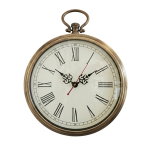 Custom Vintage <b>Silver</b> Antique Style Roman Numeral Dial Metal Analog Quartz Wall <b>Clock</b> Mechanical for Decor For Gifting - Product Image 5