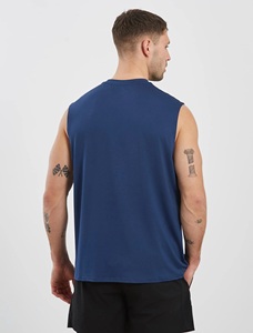 Débardeur de sport oversize de haute qualité pour hommes, en coton vierge, sans manches, pour la course et la gym, personnalisable avec logo - Product Image 5