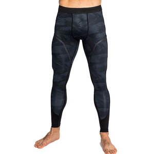 Leggings Deportivos de Compresión para Hombre, Hechos de Spandex/Poliéster, con Logotipo Personalizado OEM, Venta al Por Mayor - Product Image 1
