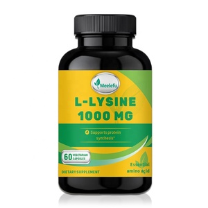 Meelefu tùy chỉnh L-Lysine HCL Viên nang bổ sung dinh dưỡng thể thao, Lysine 1000mg-để hỗ trợ miễn dịch, không chứa gluten - Product Image 1