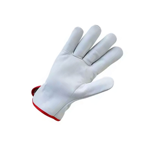 Leather <b>Driver</b> <b>Gloves</b> with Soft PU Coated Palm Waterproof & Breathable Adjustable Wristband for Auto Parts Production Gardening - Product Image 4